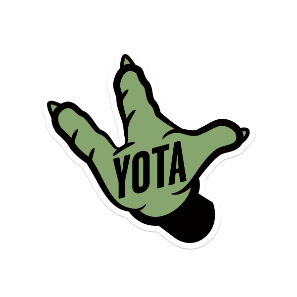Yota Toyota Hand Sticker